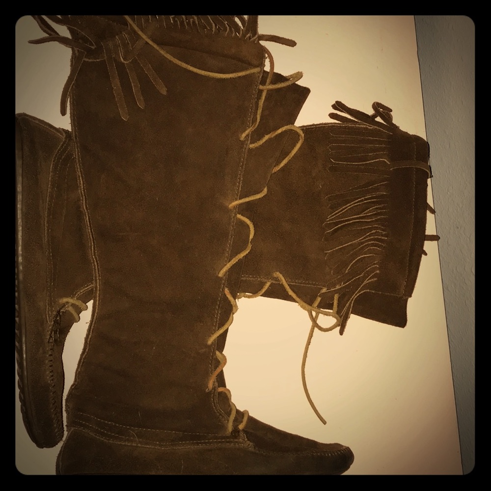 Authentic late 60’s Brown leather lace up boots